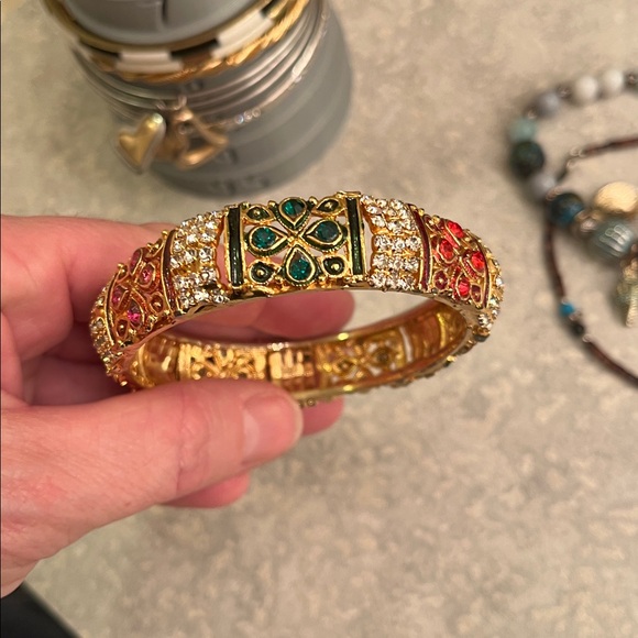 Lot of 10 bangles/bracelets and anklet - Picture 12 of 17